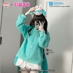 Hatsune Miku Official Collaboration Balloon Mint Green Hoodie Jacket